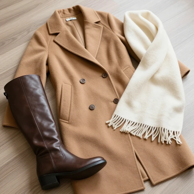 چگونه استایل پاییزی کلاسیک شیک با پالتو، بوت و شال بسازیم؟